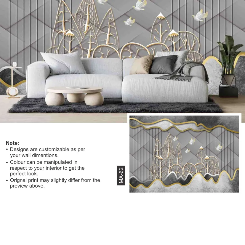 Modern mural wallpaper